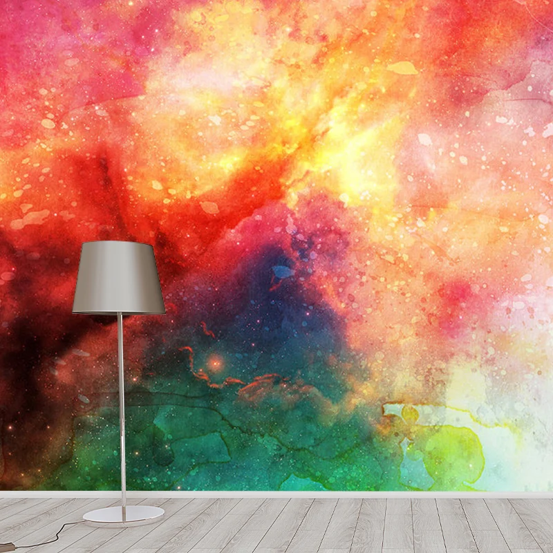 Wasserbeständige Galaxie-Wandverkleidung aus Vliesstoff für die Heimdekoration Clearhalo