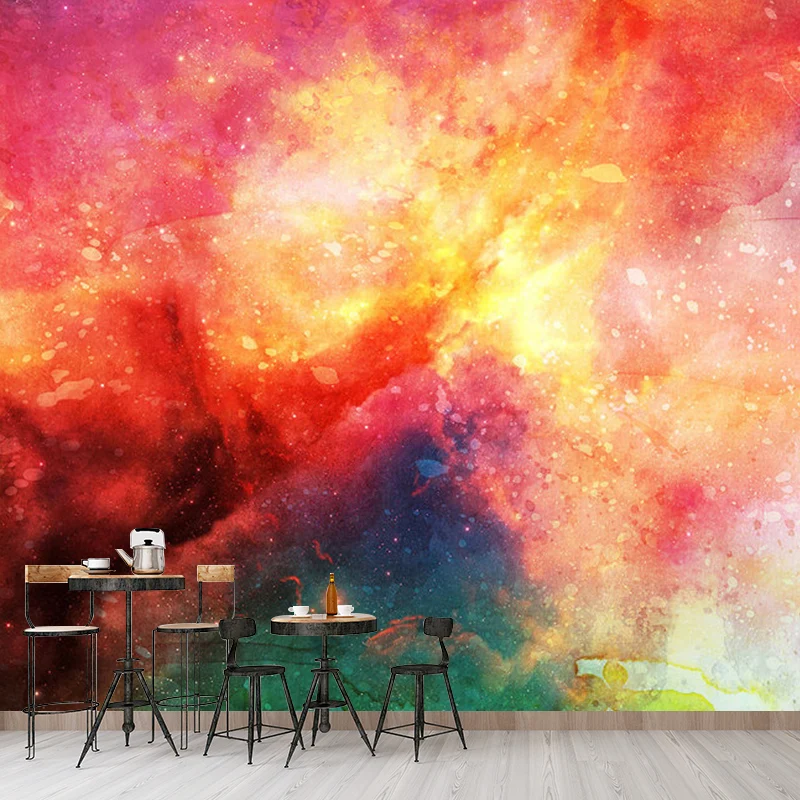 Wasserbeständige Galaxie-Wandverkleidung aus Vliesstoff für die Heimdekoration Clearhalo