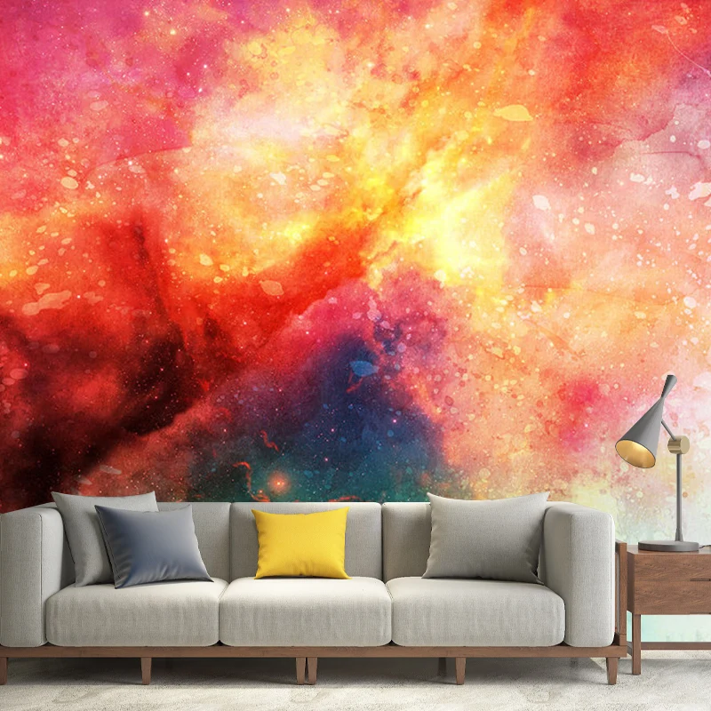 Wasserbeständige Galaxie-Wandverkleidung aus Vliesstoff für die Heimdekoration Clearhalo