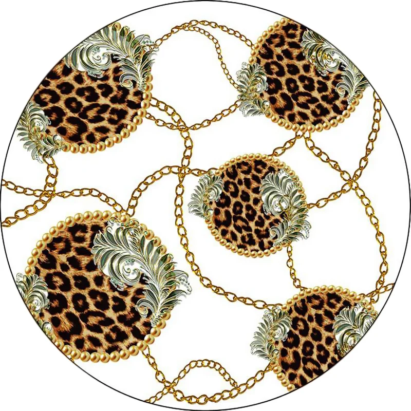 Weißer Schlafzimmerteppich, moderner Teppich mit Leopardenblattmuster, Polyester, haustierfreundlich, waschbarer Teppich C...
