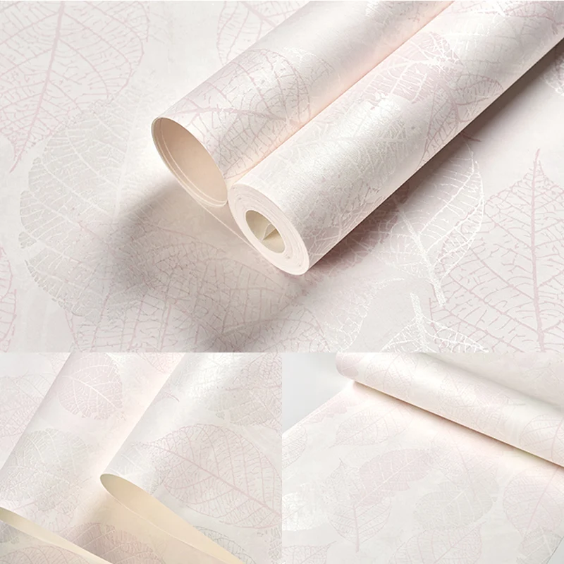 Zeitgenössische Tapete mit glänzenden Blättern, abstrakte, dekorative, nicht beklebte Wandverkleidung, 20,5 Zoll x 31 Fuß...
