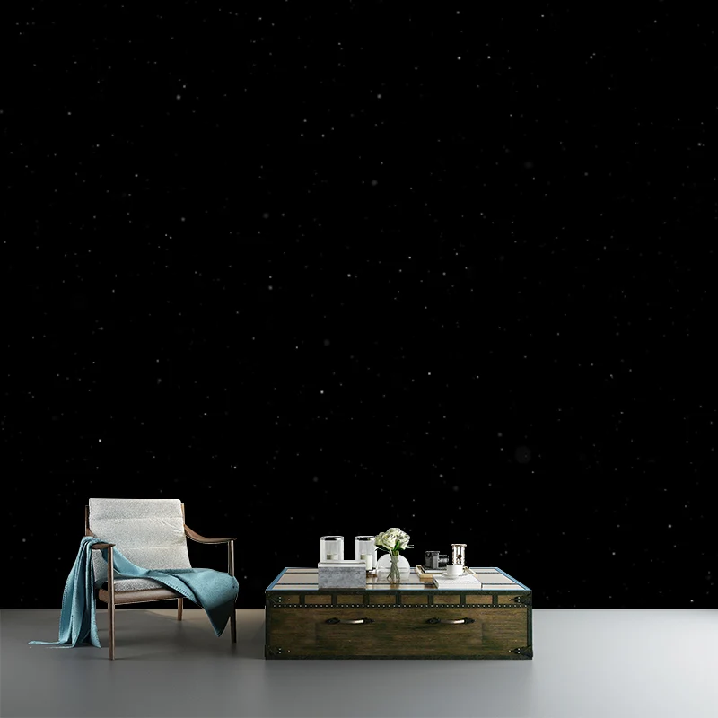 Zeitgenössisches Fotodruck-Wandbild „Schwarze Nacht und Sternenhimmel“, optionale Größe Clearhalo