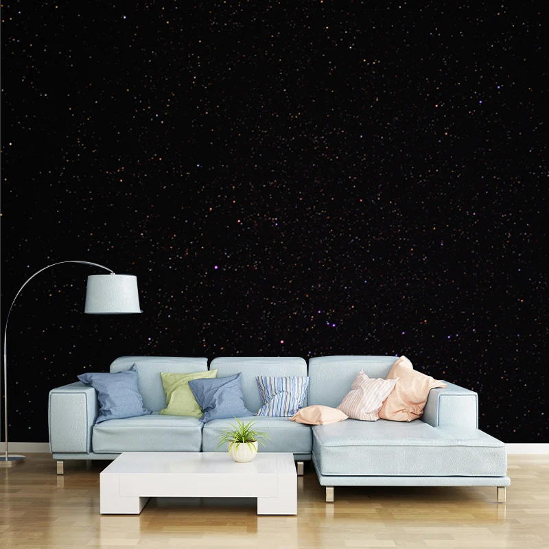 Zeitgenössisches Fotodruck-Wandbild „Schwarze Nacht und Sternenhimmel“, optionale Größe Clearhalo