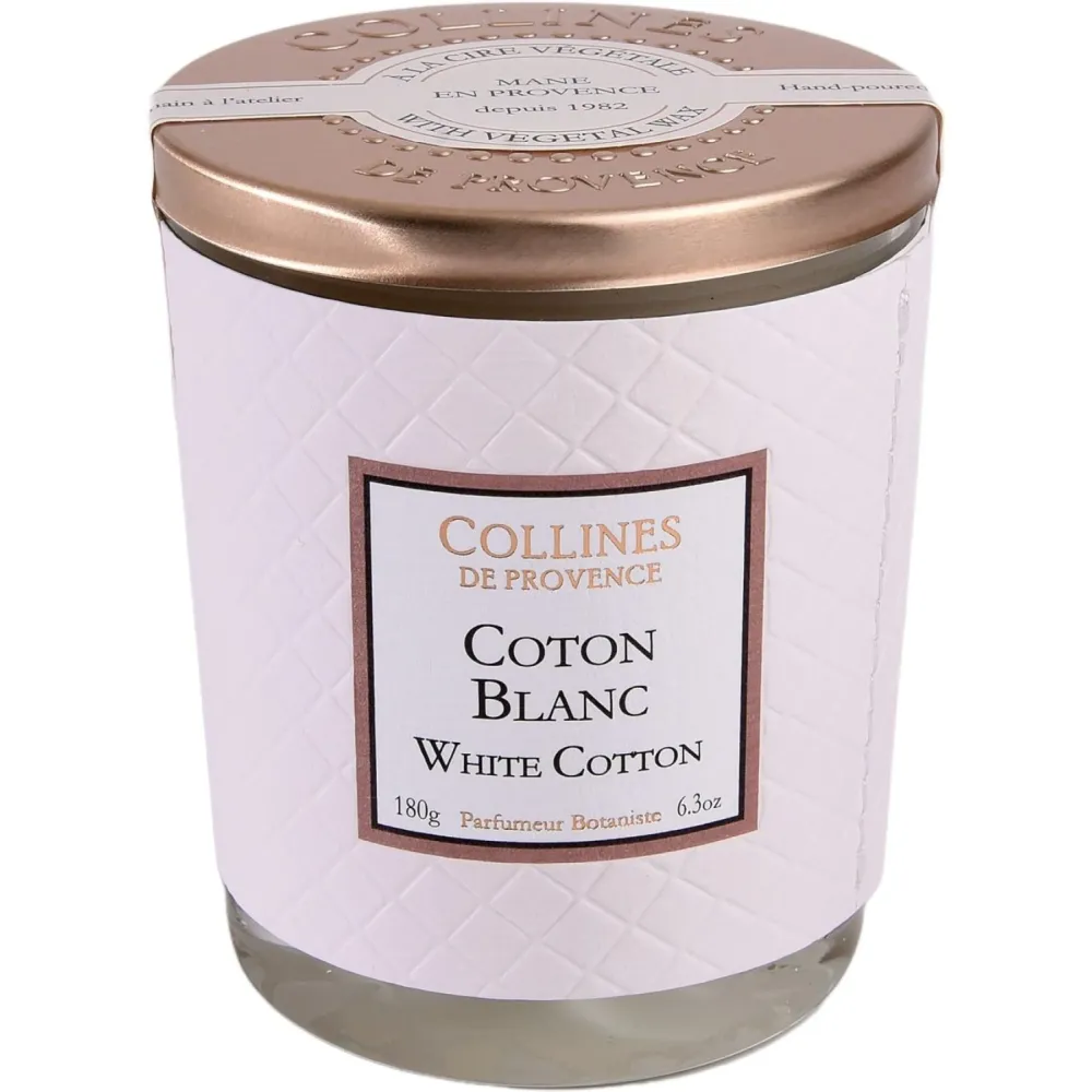Collines de Provence Couture Weiße Baumwolle Duftkerze