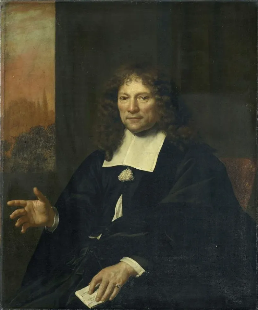 Daniel Niellius Gemälde, ehemaliger der remonstranten Kirche und Verantwortlicher für die Probenahme Alkmaar - Adriaen Bac...