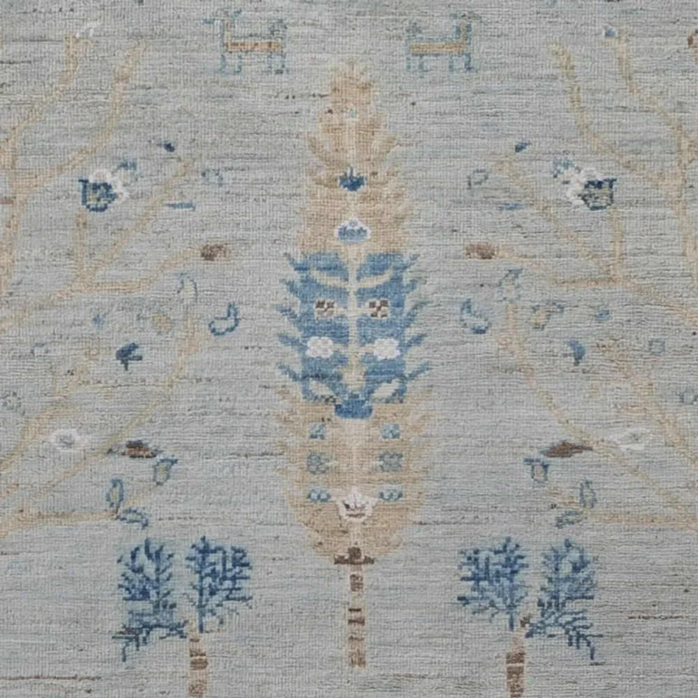 Designer Teppich - 181 x 120 cm - silber