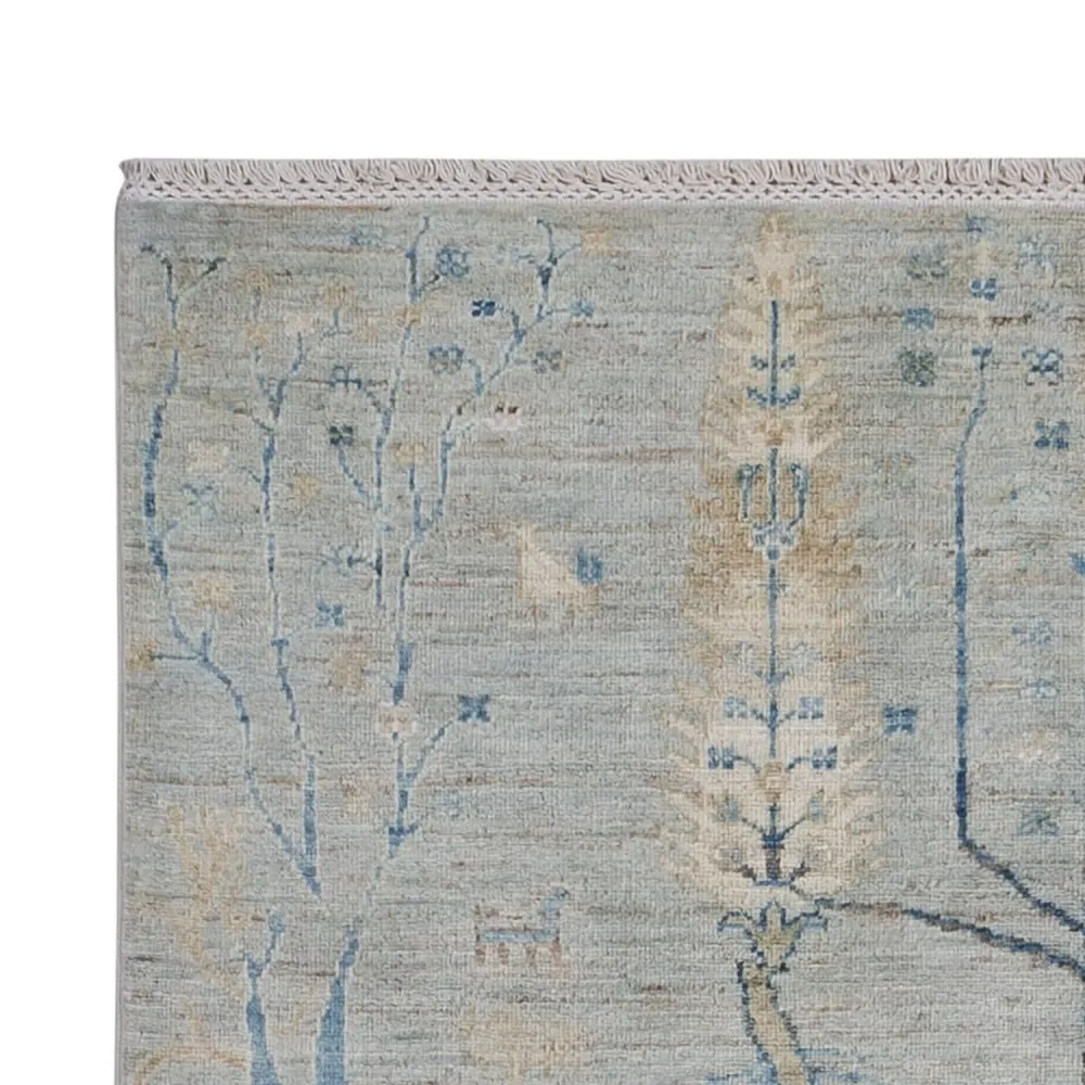 Designer Teppich - 181 x 120 cm - silber