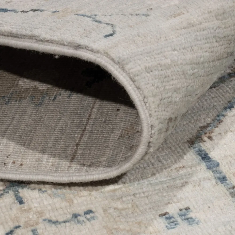 Designer Teppich - 181 x 120 cm - silber