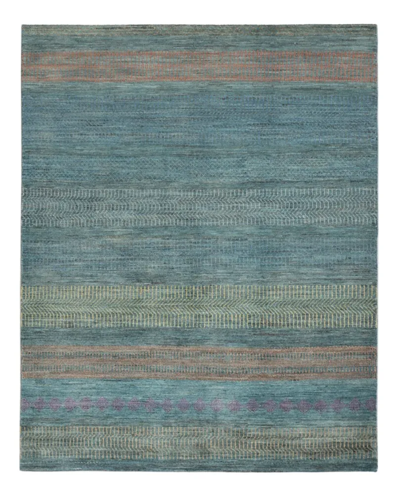 Designer Teppich - 195 x 154 cm - dunkelgrün