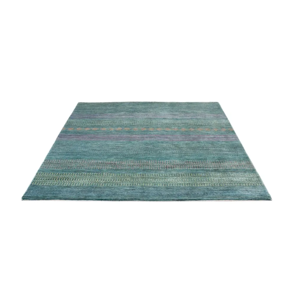 Designer Teppich - 196 x 152 cm - dunkelgrün