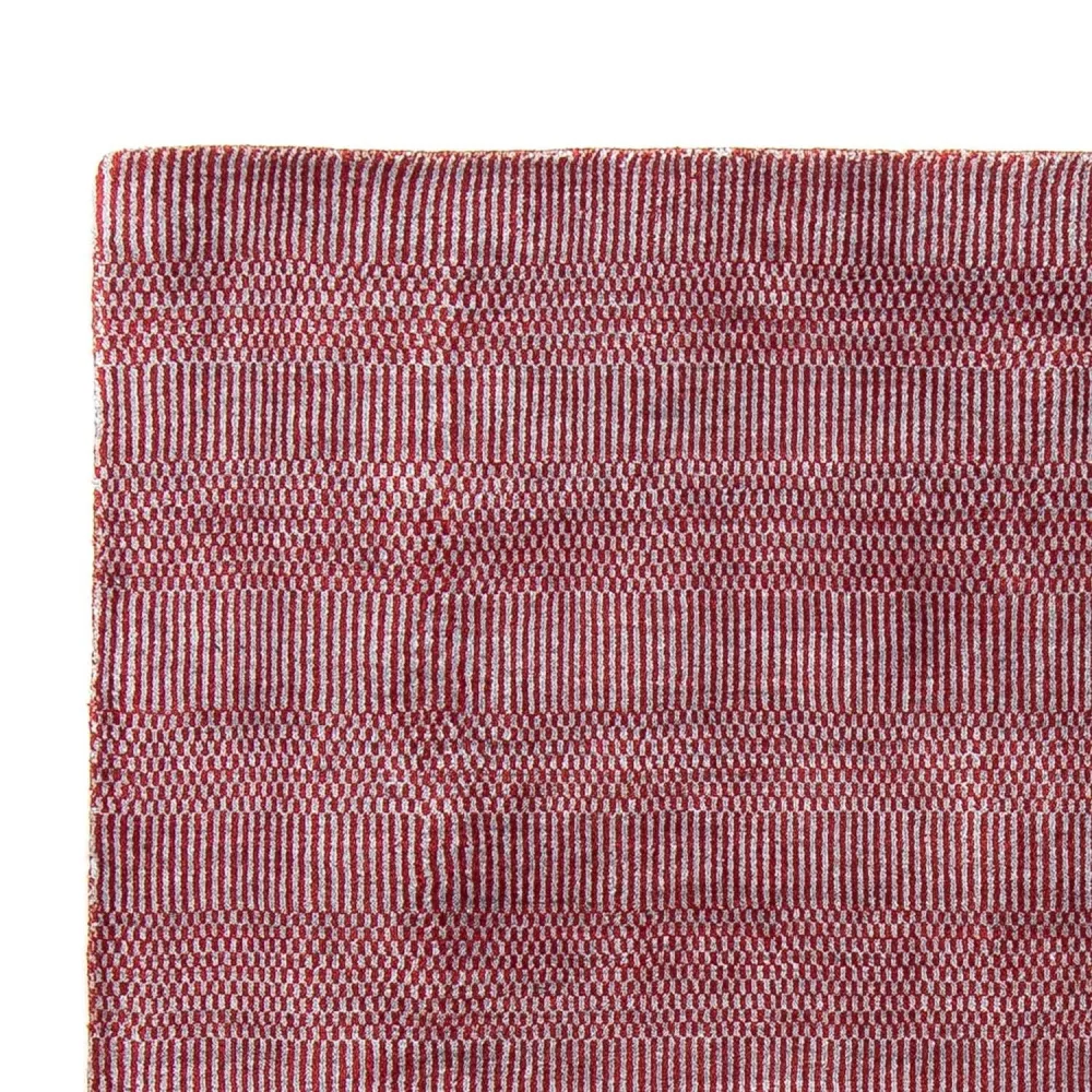 Designer Teppich 201 x 142 cm - rot