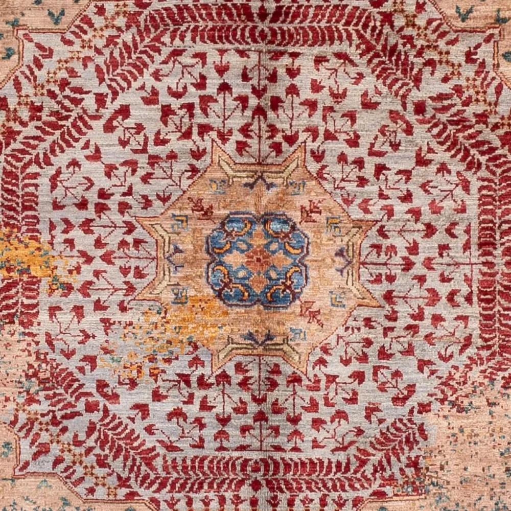 Designer Teppich - 201 x 152 cm - mehrfarbig