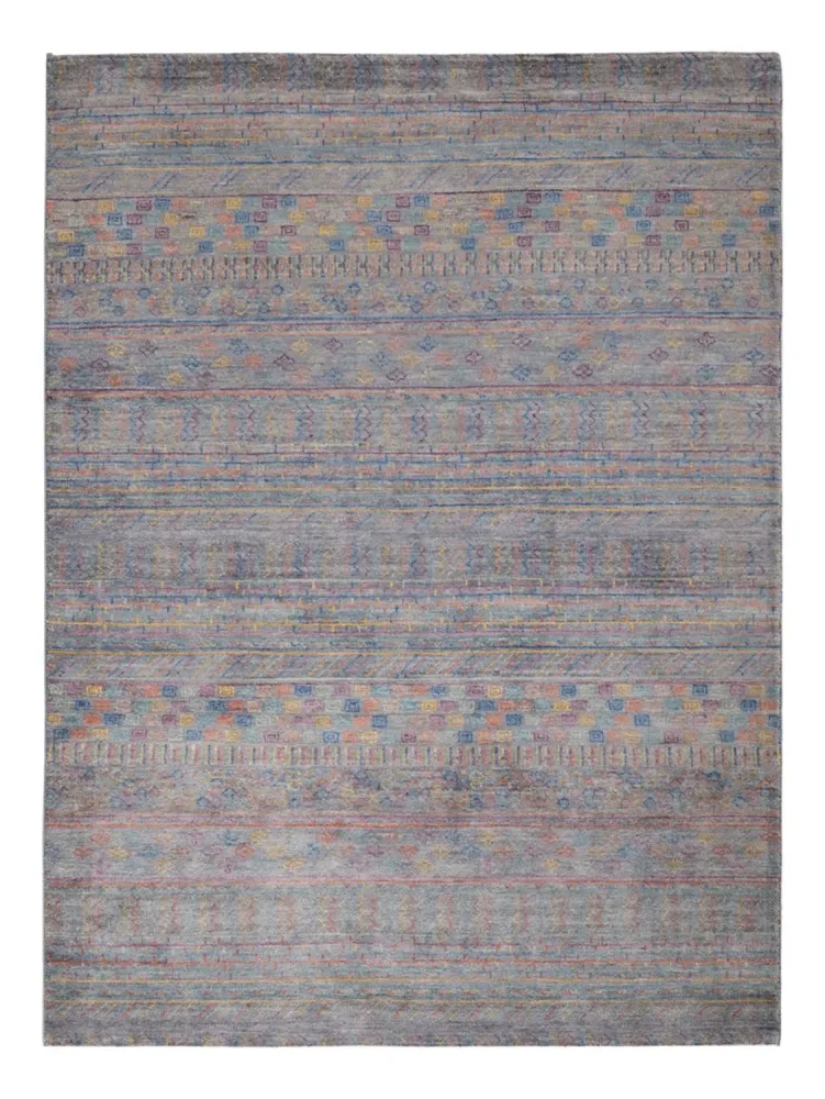 Designer Teppich - 205 x 152 cm - dunkelblau