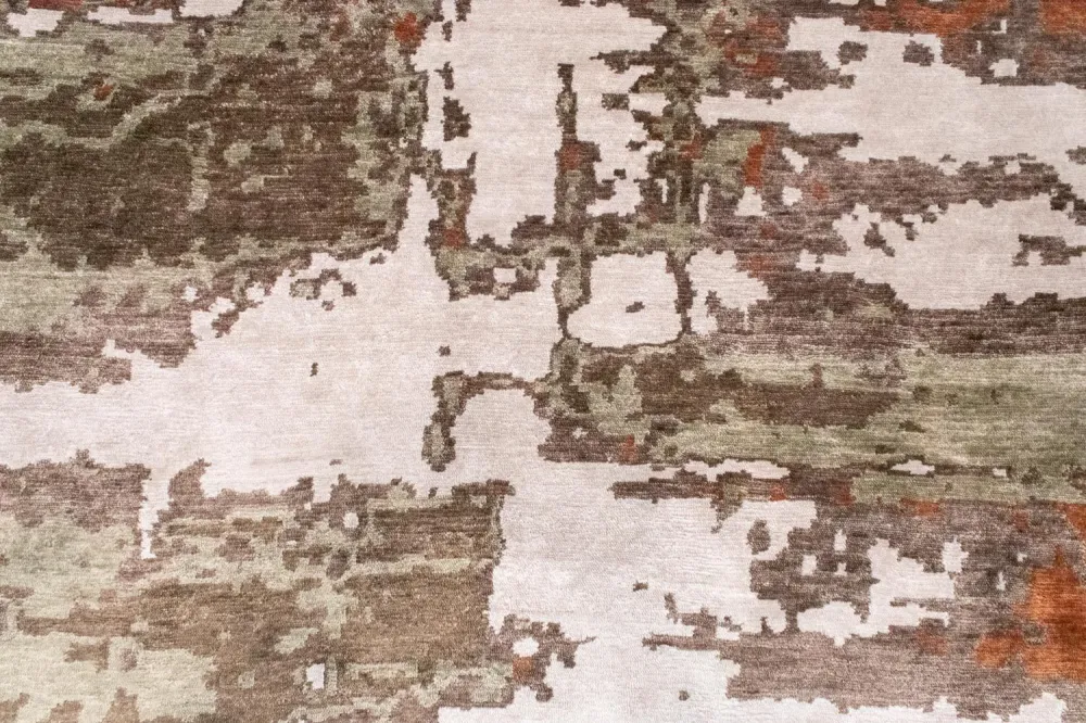 Designer Teppich 236 x 171 cm - mehrfarbig