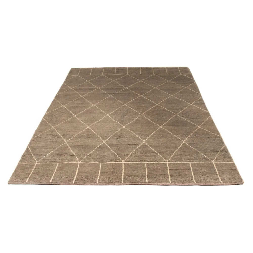 Designer Teppich 240 x 160 cm - dunkelbraun
