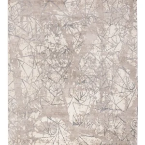 Designer Teppich - 242 x 174 cm - hellgrau