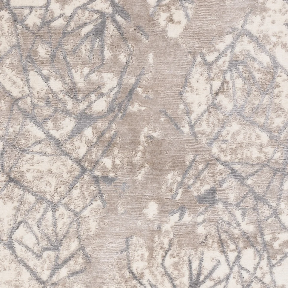Designer Teppich - 242 x 174 cm - hellgrau