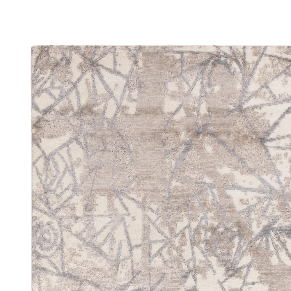 Designer Teppich - 242 x 174 cm - hellgrau