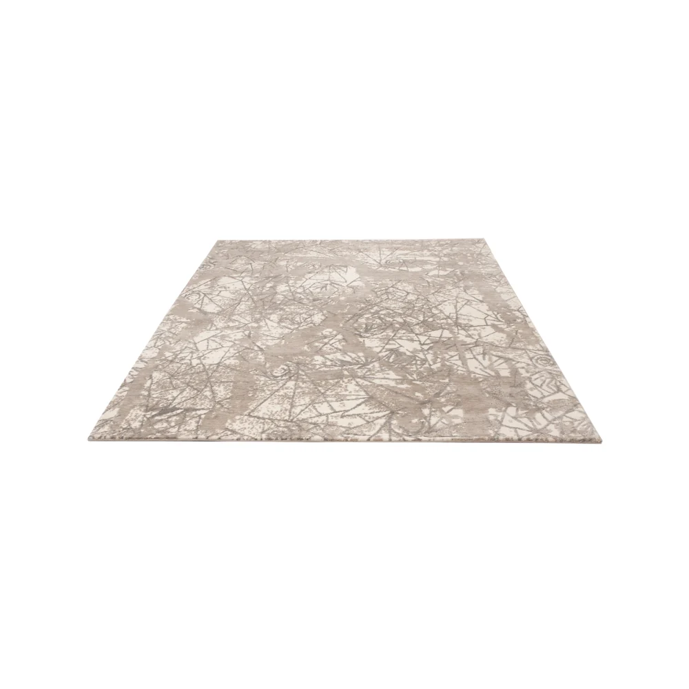 Designer Teppich - 242 x 174 cm - hellgrau