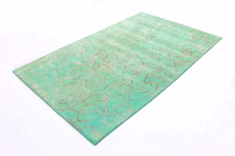 Designer Teppich 244 x 153 cm Wohnzimmer Teppich
