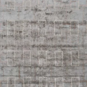 Designer Teppich - 270 x 180 cm - grau