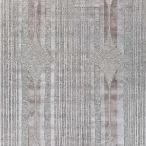 Designer Teppich - 270 x 180 cm - silber