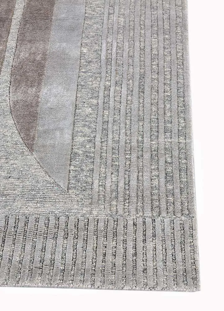 Designer Teppich - 270 x 180 cm - silber