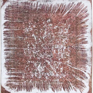 Designer Teppich - 288 x 270 cm - rost