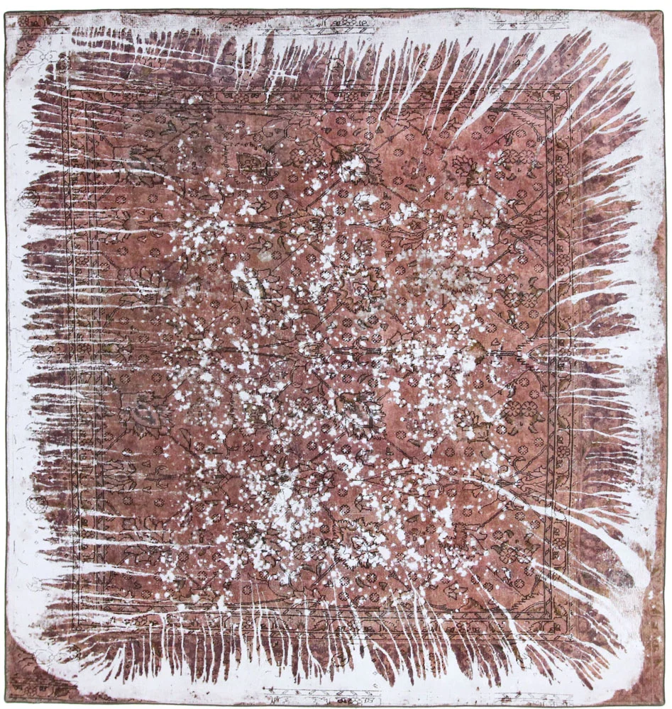 Designer Teppich - 288 x 270 cm - rost