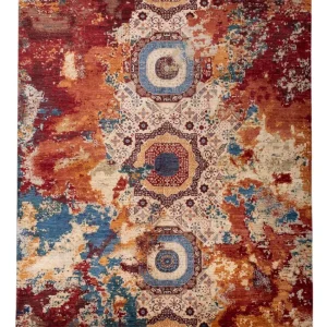 Designer Teppich - 292 x 247 cm - mehrfarbig