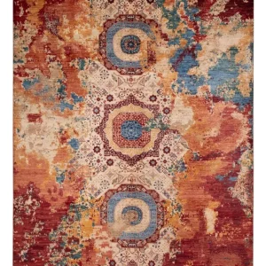 Designer Teppich - 335 x 246 cm - mehrfarbig