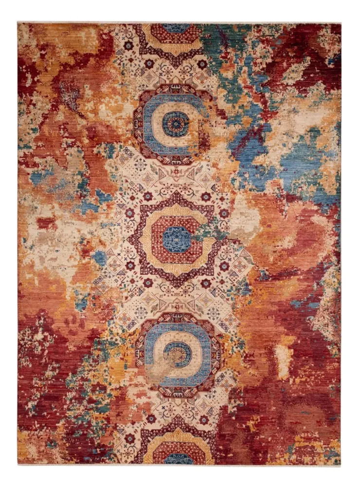 Designer Teppich - 335 x 246 cm - mehrfarbig