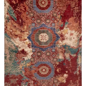 Designer Teppich - 340 x 248 cm - mehrfarbig