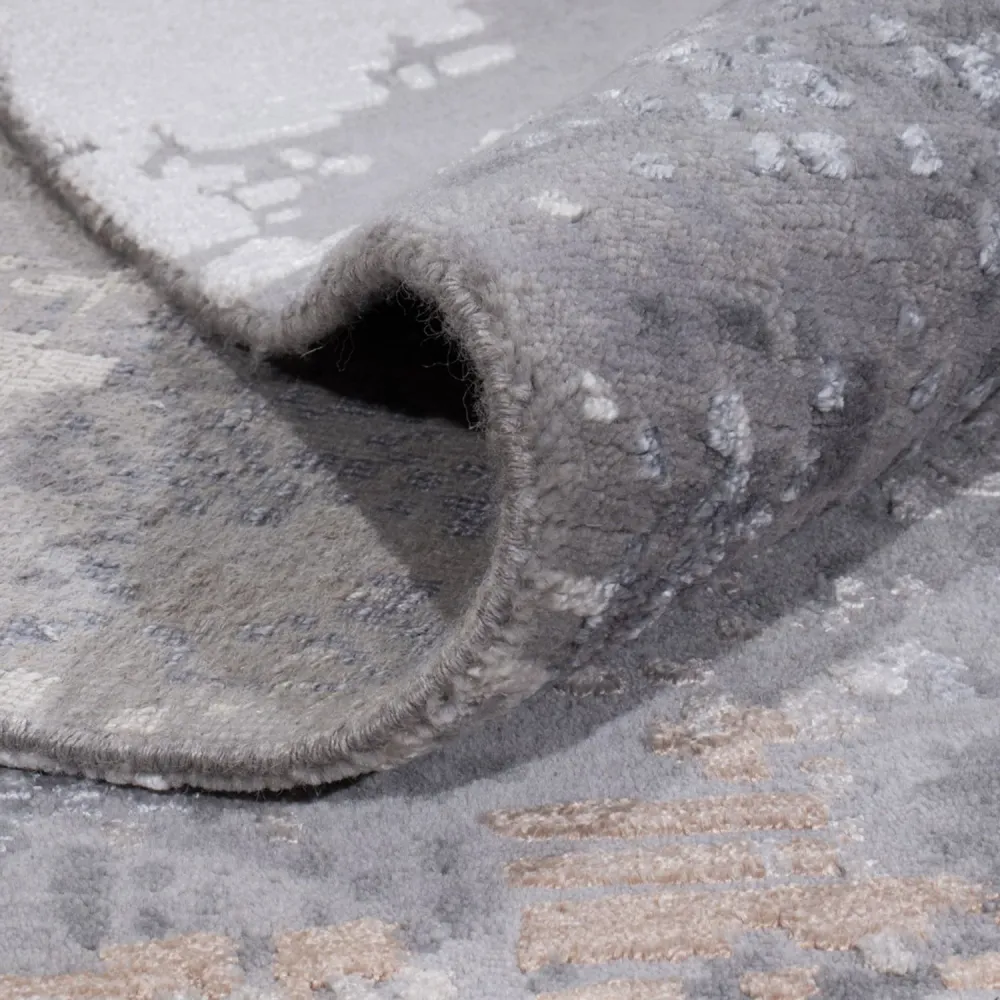 Designer Teppich - 353 x 250 cm - hellgrau