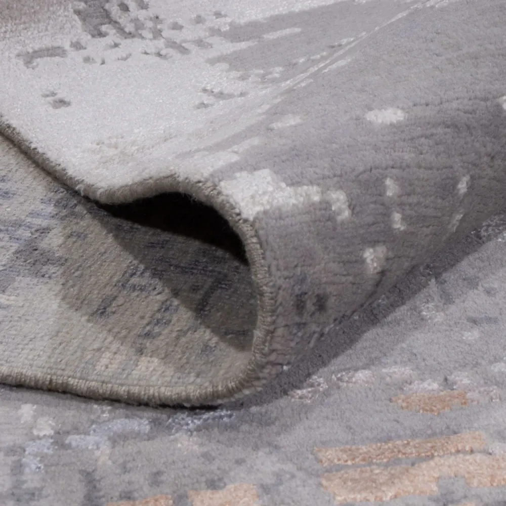 Designer Teppich - 359 x 255 cm - hellgrau
