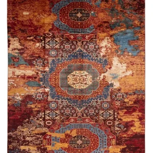 Designer Teppich - 396 x 303 cm - mehrfarbig