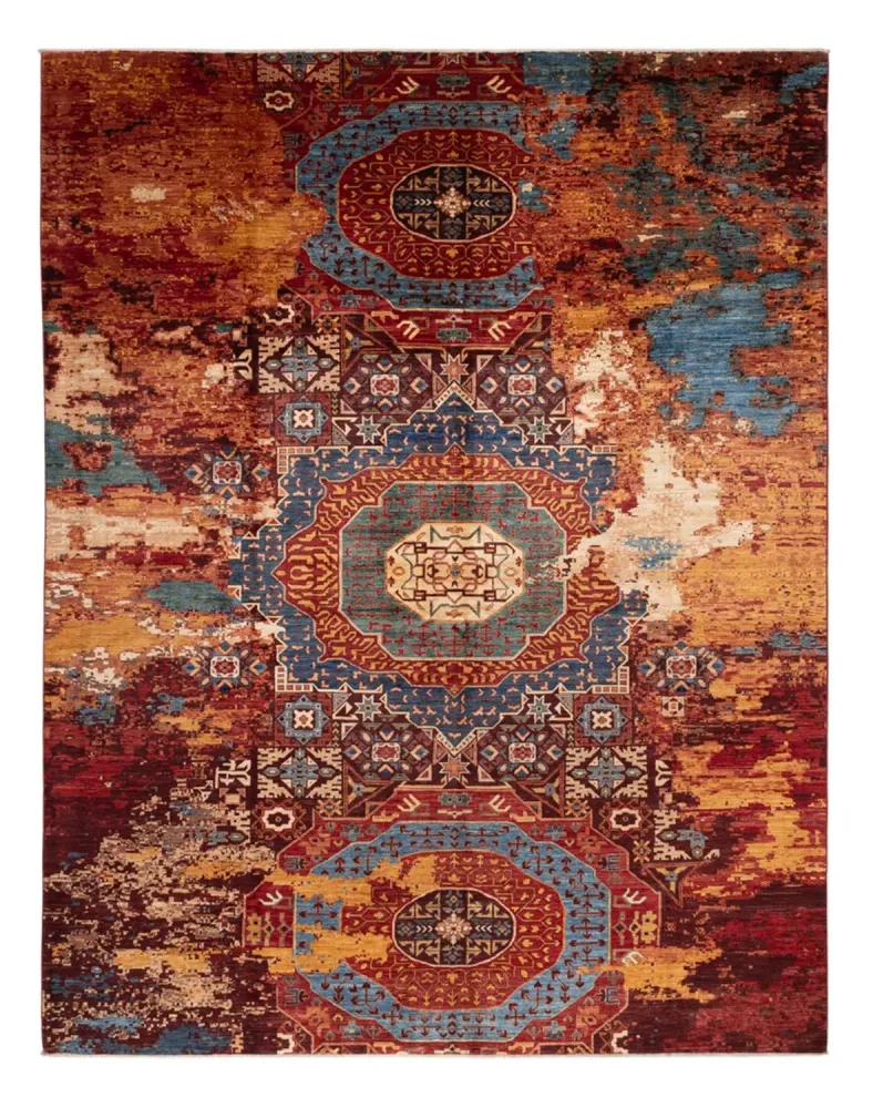 Designer Teppich - 396 x 303 cm - mehrfarbig