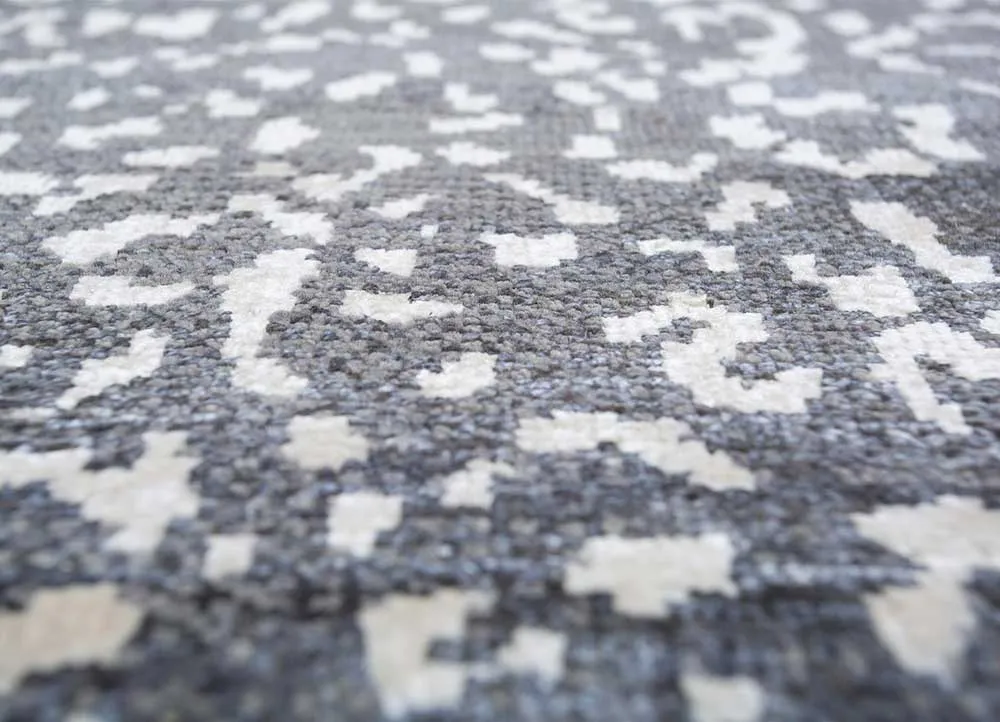 Designer Teppich - 90 x 60 cm - grau
