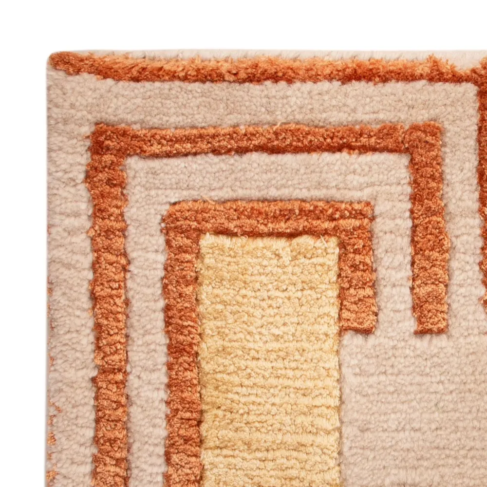 Designer Teppich quadratisch - 30 x 30 cm - grün
