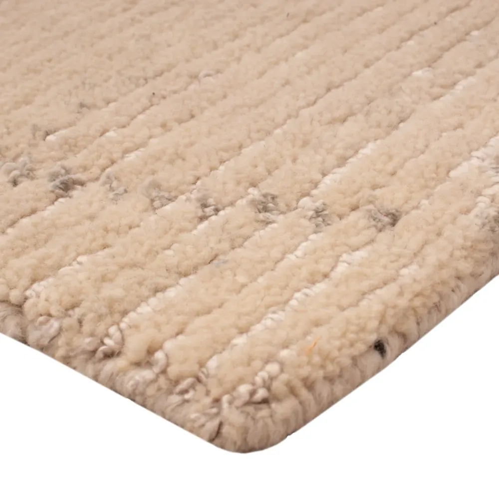 Designer Teppich quadratisch - 30 x 30 cm - naturweiß