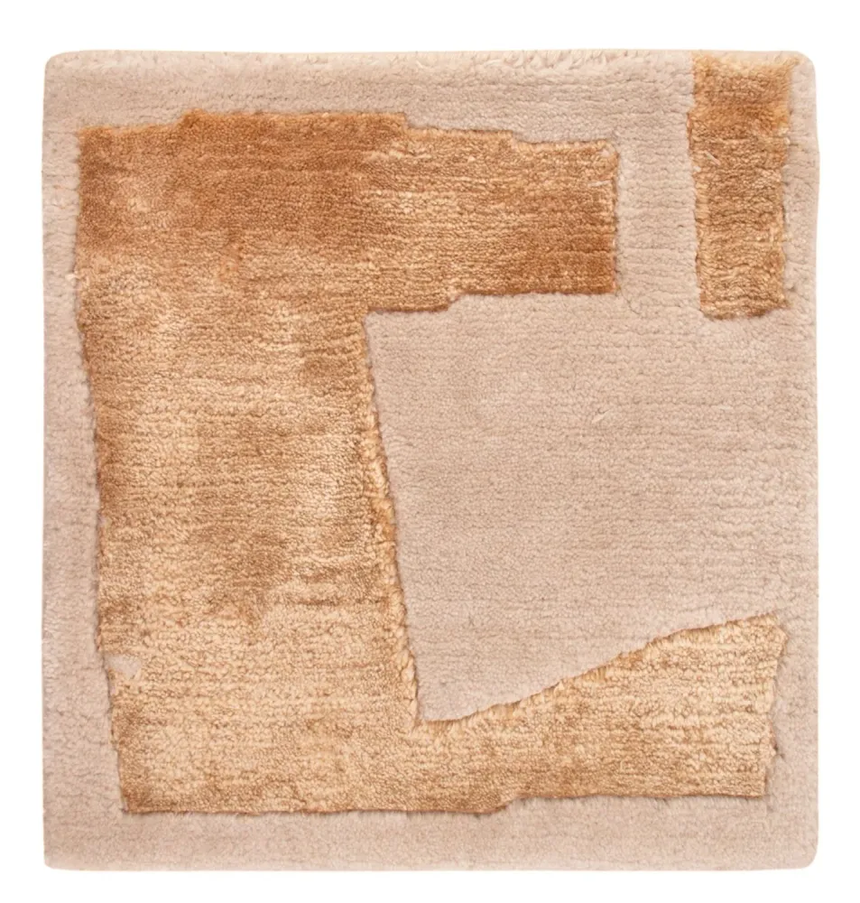 Designer Teppich quadratisch - 30 x 30 cm - scala-gold