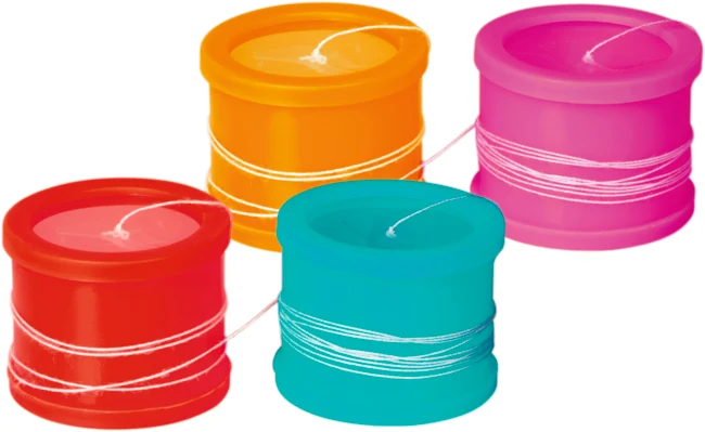 Dosen-Telefon Bunte Geschenke, sort.