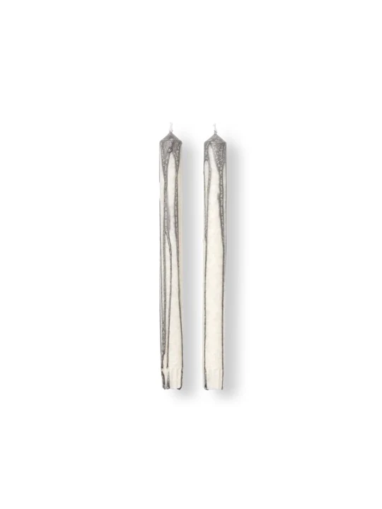 Duo Candle Set 2 warm Grey