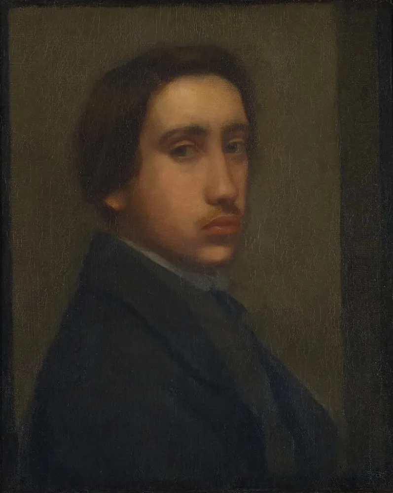Edgar Degas Gemälde schwarzer Jacke - Edgar Degas | Kunstdruck