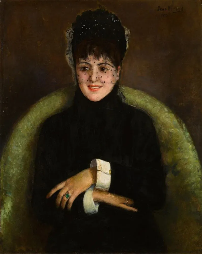 Elegantes Gemälde der Smaragd - Jean Braud | Kunstdruck
