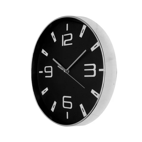 Fabrilamp Wanduhr Aroa Silberkristall