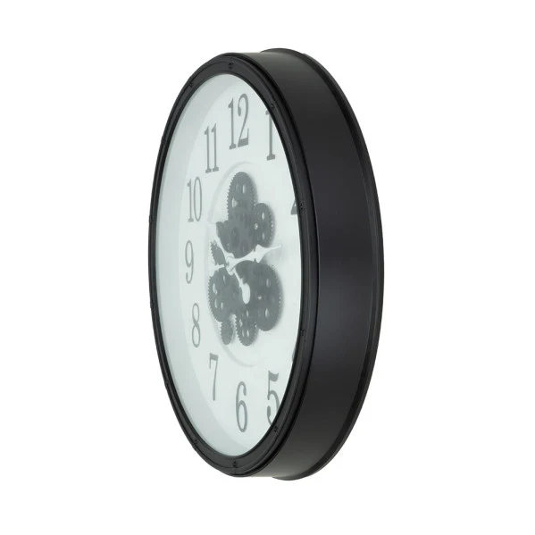 Fabrilamp Wanduhr Berrocal schwarz Polycarbonat