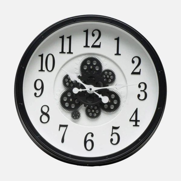 Fabrilamp Wanduhr Berrocal schwarz Polycarbonat