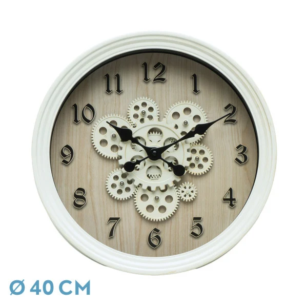 Fabrilamp Wanduhr Coripe weiß Polycarbonato