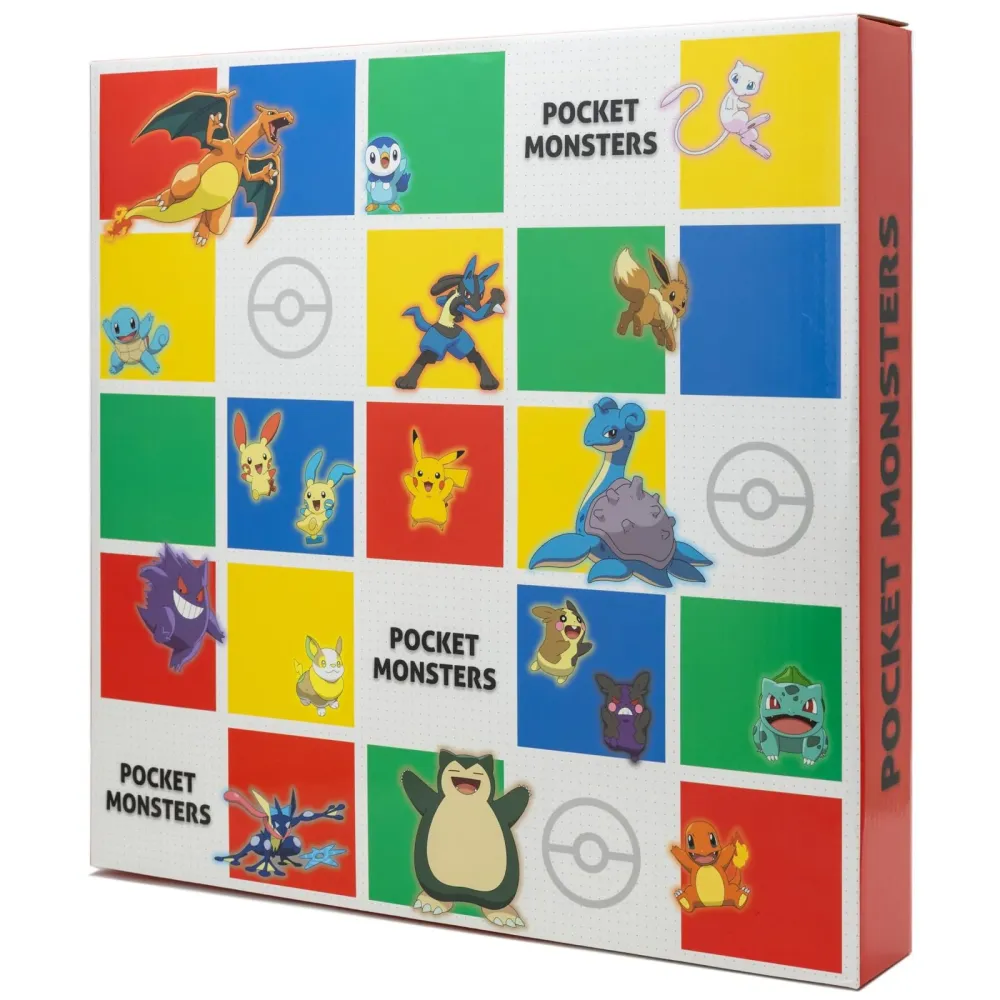 T'S Factory Pokémon Wanduhr rot 30 cm leise Analog-Uhr mit Sweep-Sekundenzeiger